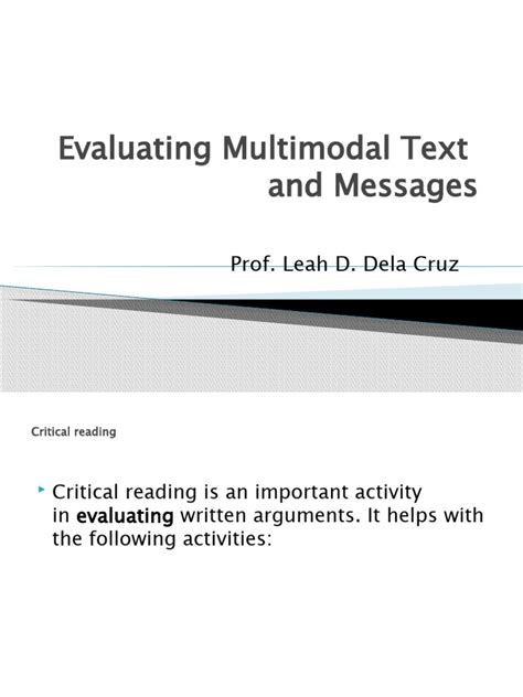 Afbeeldingsresultaten voor Exact Example of Multimodal Argument