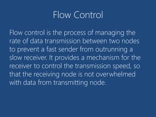 Image result for Flow Control in Data Communications Networks