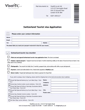 Afbeeldingsresultaten voor Switzerland Tourist Visa Application Form