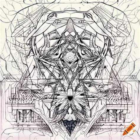 Toradh íomhá ar Geometric Structure Drawing