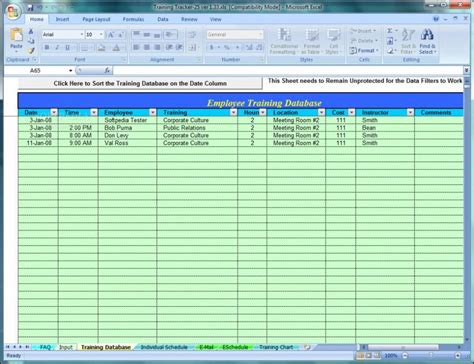 Image result for Multiple Employee Training Tracking Template Excel