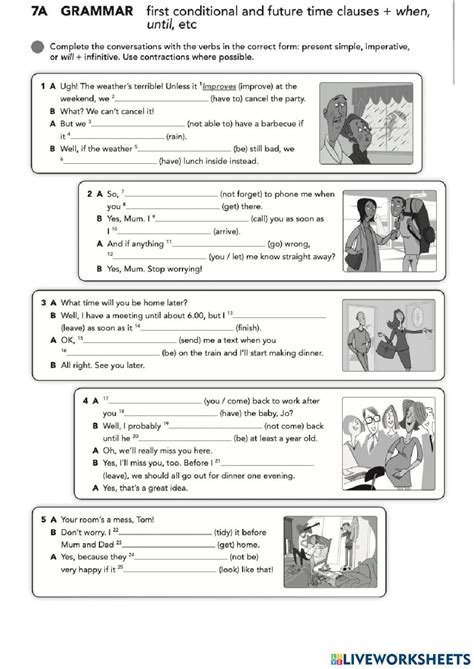 Image result for First Conditional Timeline Worksheets