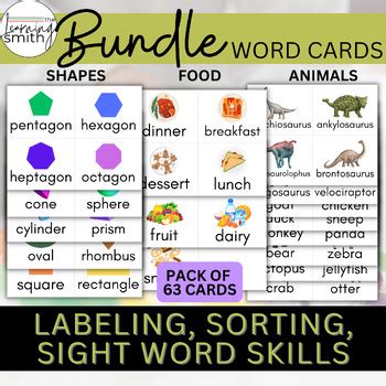 Image result for Sorting Objects Vocabulary Card