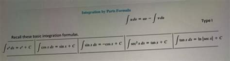نتيجة الصورة لـ Integration Formulas for U V