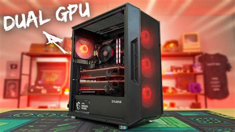 Toradh íomhá ar Dual Video Card PC Case