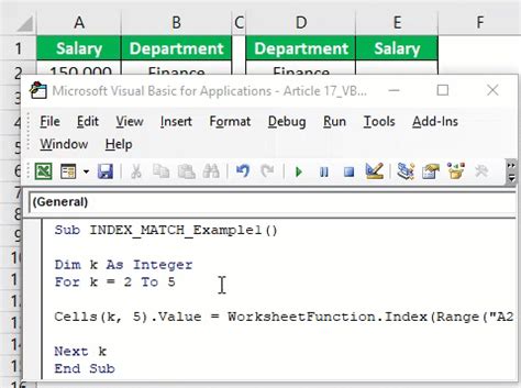Image result for Index MATCH VBA