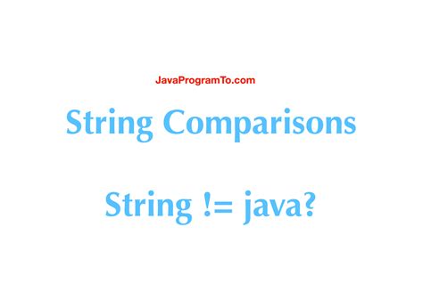 Image result for Java Not Equals