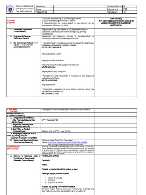 Image result for Lesson Plan Procedure Sample