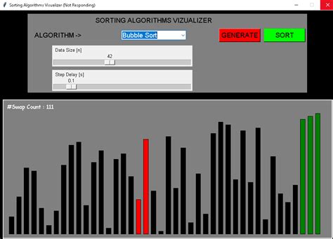 Image result for Sorting Algorithm Visualizer Using Tkinter