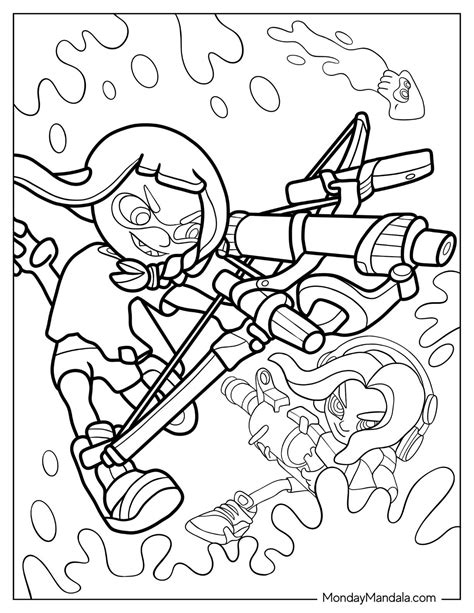 Toradh íomhá ar Coloring Pages Splatoon 3 Plush
