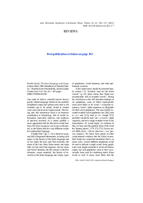 Toradh íomhá ar The Kitan Language and Script