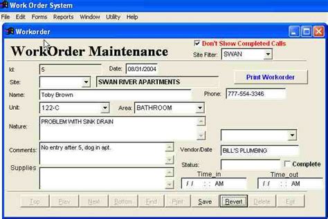 Image result for Maintenance Work Order System