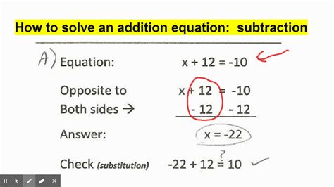 Image result for 1 Step Equation Using Addition