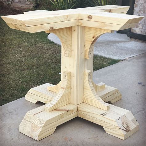 pedestal table base diy - Lillian Lee