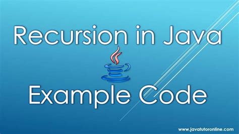 Image result for Recursion in Java Examples