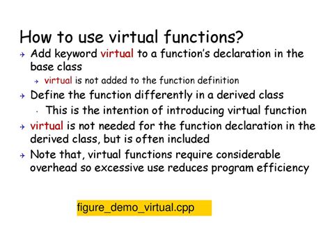 Image result for Flowchart to Demonstrate Usage of Normal Virtual Function