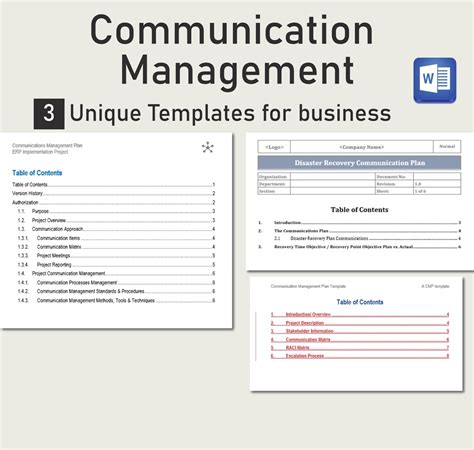 Image result for Project Management Communication Plan Template