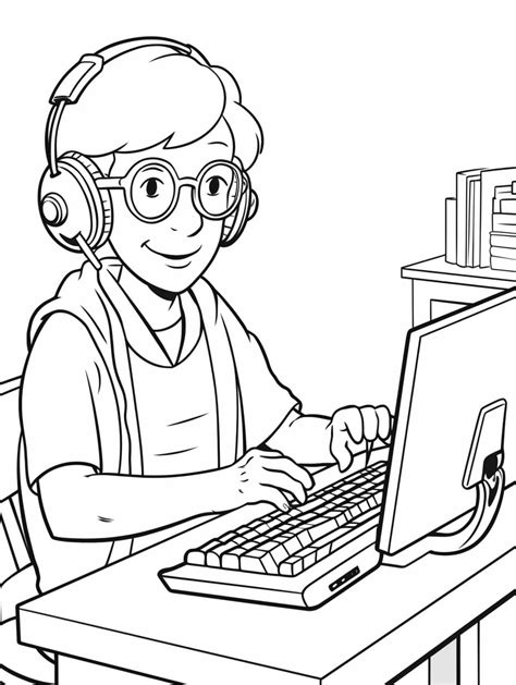 Image result for Color Pages Printable Computer