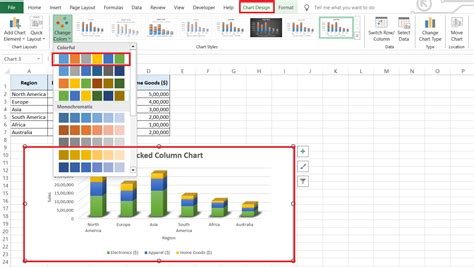 Image result for Stack Bar Chart Excel