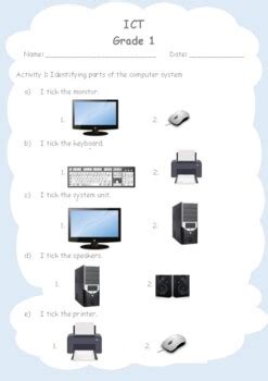 Image result for Supercomputers Worksheet for Grade 1