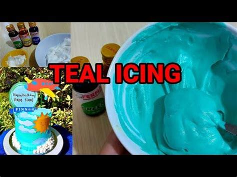 Image result for How Do You Make Teal Icing