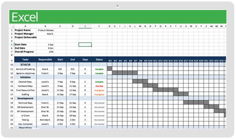 Image result for Project Plan Color Scheme Excel