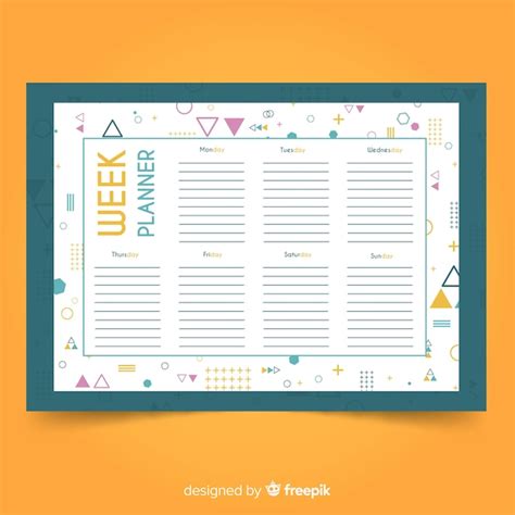 Image result for Colorful Weekly Assignment Schedule Template