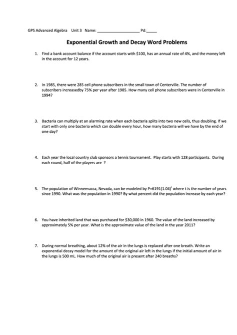 Exponential Growth Problems Solving for Time PDF-க்கான படிம முடிவு