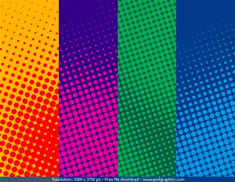 Color Halftone Pattern के लिए छवि परिणाम