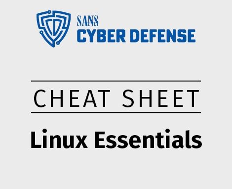 Linux Essentials Cheat Sheet に対する画像結果