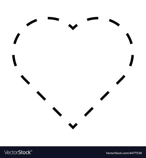 Image result for Dashed Line Heart Vector