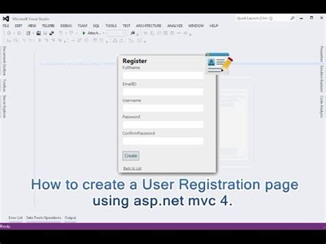 Give Me Model for User Registration in .Net MVC EF Core に対する画像結果