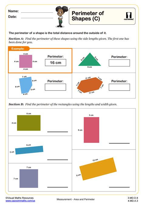 3rd Grade Math Perimeter Worksheets に対する画像結果