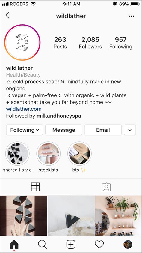 Toradh íomhá ar Instagram Profile with Bio Template