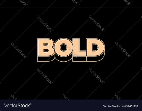 Bold text creative typography lettering logo Vector Image