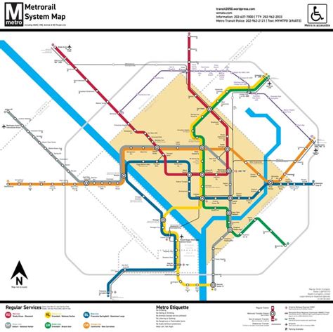 Washington Metro System Map に対する画像結果