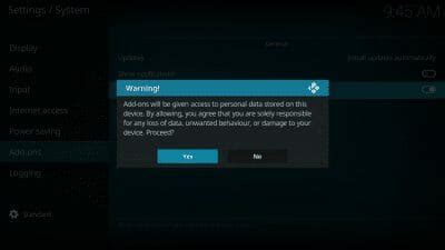 Toradh íomhá ar Kodi Black Lightning Error