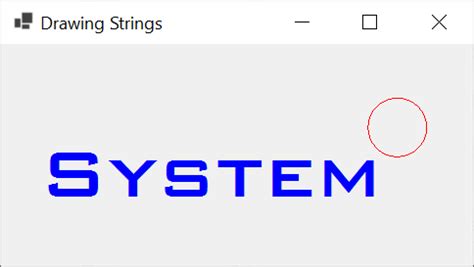Drawing OS String に対する画像結果