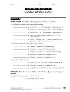 Image result for Acid-Base Titration Calculation Worksheet