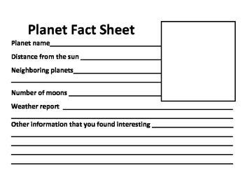 Image result for Information Report Example Solar System