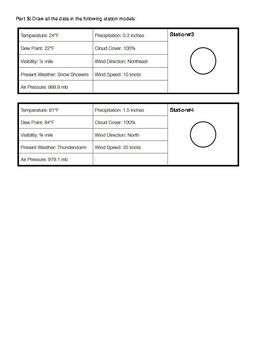 Afbeeldingsresultaten voor Reading Station Models Worksheet Answer Key