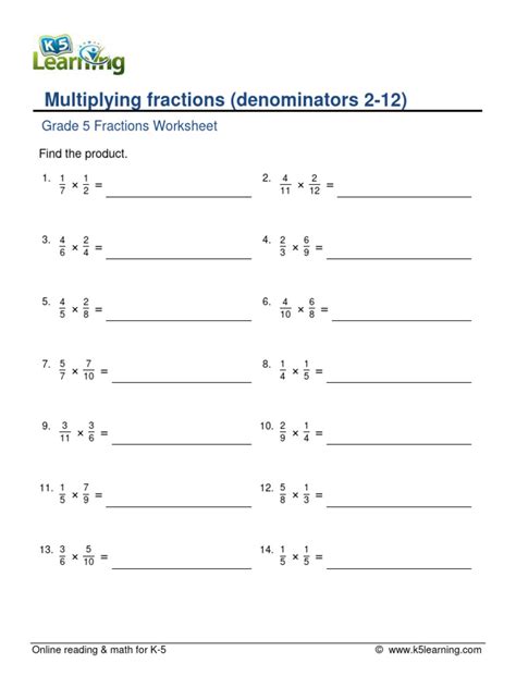 Image result for Multiplying Fractions 5th Grade Level
