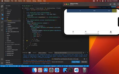Toradh íomhá ar Flutter Screen Overflow Error