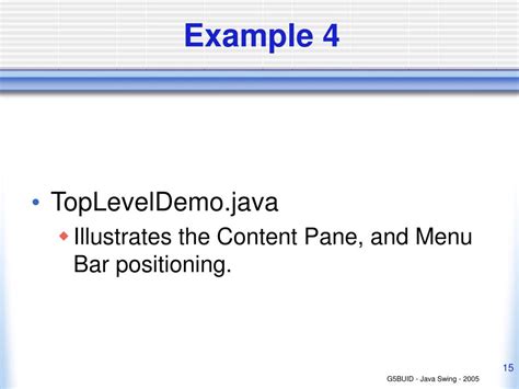 Image result for Content Pane Java Cde