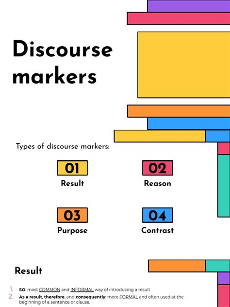 Image result for Discourse Markers Bombastic List