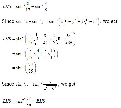 Résultat d’images pour Class 12 Maths Inverse Trigonometry PDF