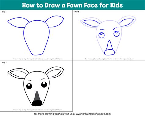 Toradh íomhá ar Fawn Face Drawing