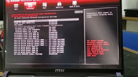 Toradh íomhá ar MSI Overclocking Bios