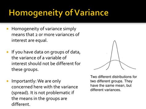 Image result for Homogeneity of Variance Example