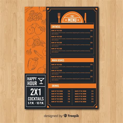 Restaurant Menu Vector Freepik に対する画像結果